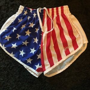 Tyler’s American Flag shorts